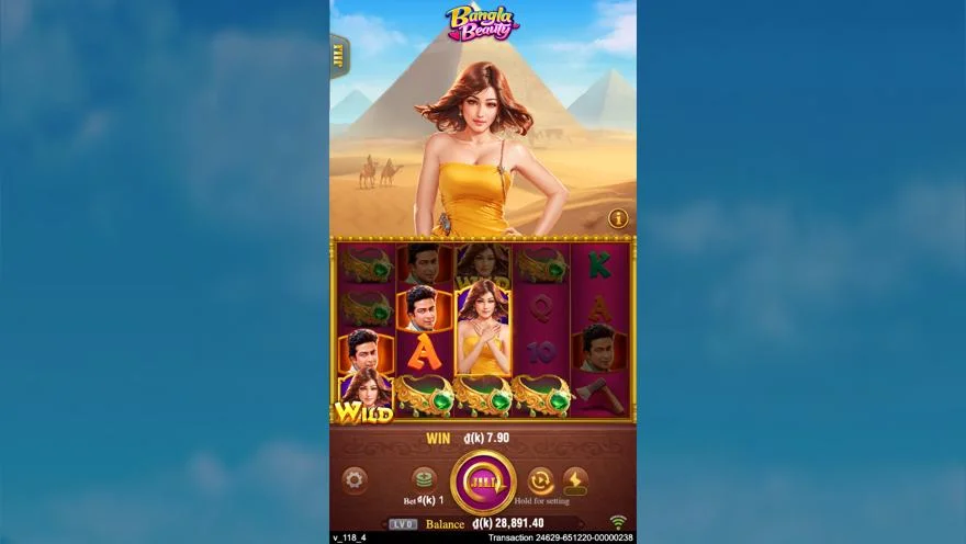 Ảnh bảng biểu tượng & tính năng game Bangla Beauty (slot JILI) chơi tại LC79
