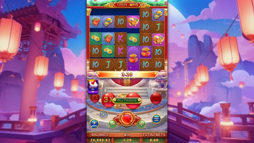 Ảnh bảng biểu tượng & tính năng game CHINESE NEW YEAR MOREWAYS (slot FC) chơi tại LC79