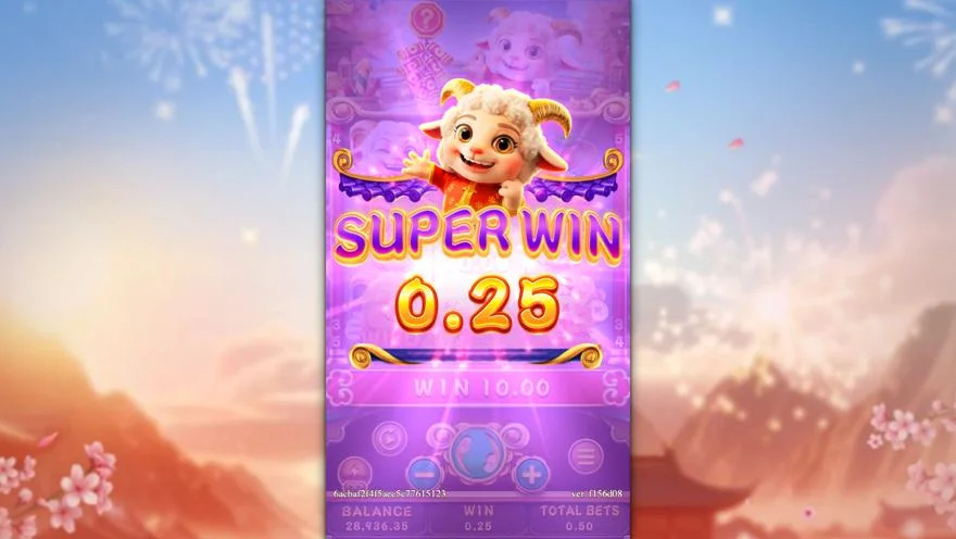 Ảnh màn hình gameplay game FORTUNE SHEEP (slot FC) chơi tại LC79
