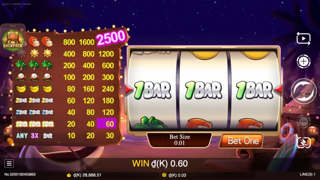 Ảnh giao diện chính game Funky King Kong (slot JDB) chơi tại LC79