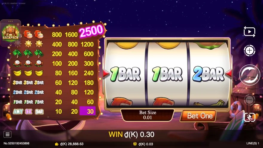 Ảnh bảng biểu tượng & tính năng game Funky King Kong (slot JDB) chơi tại LC79