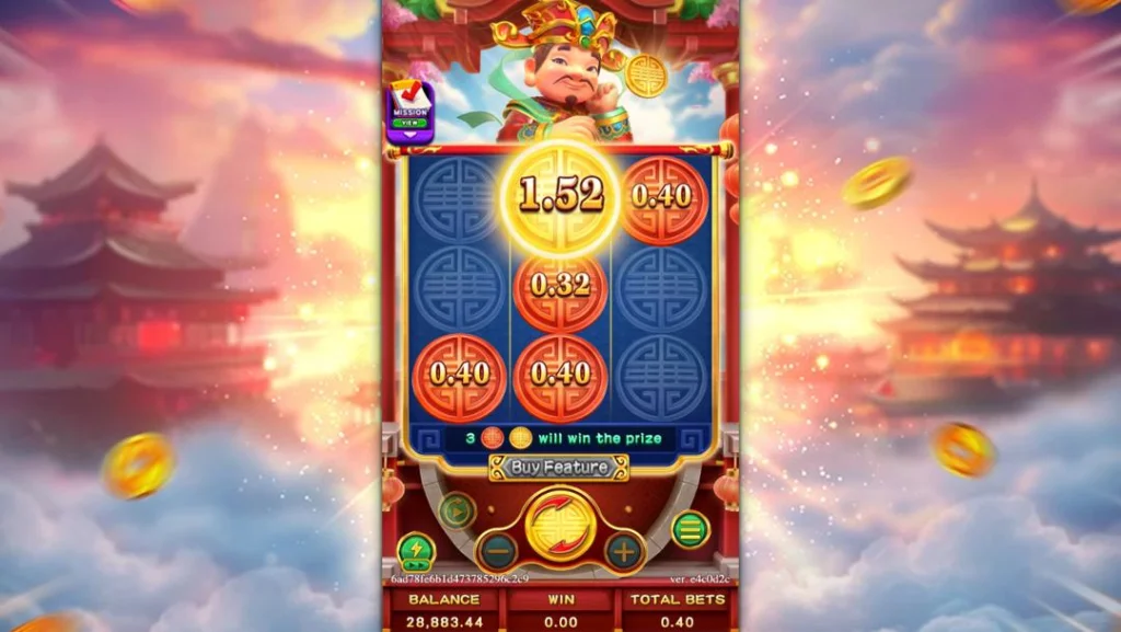 Ảnh giao diện chính game Lucky Fortunes (slot FC) chơi tại LC79