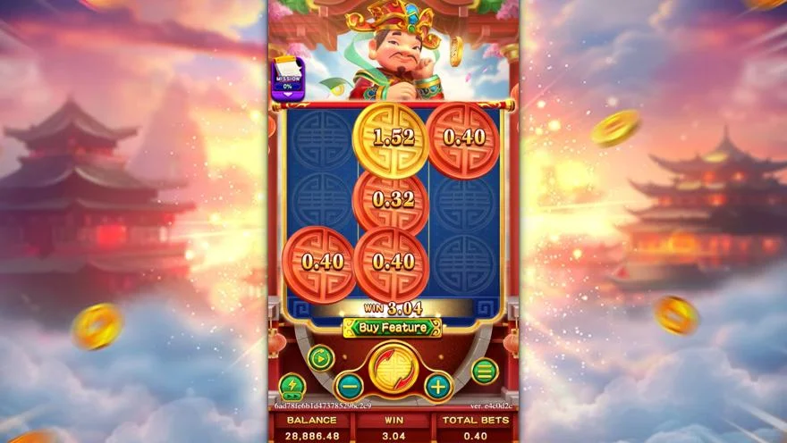 Ảnh màn hình gameplay game Lucky Fortunes (slot FC) chơi tại LC79