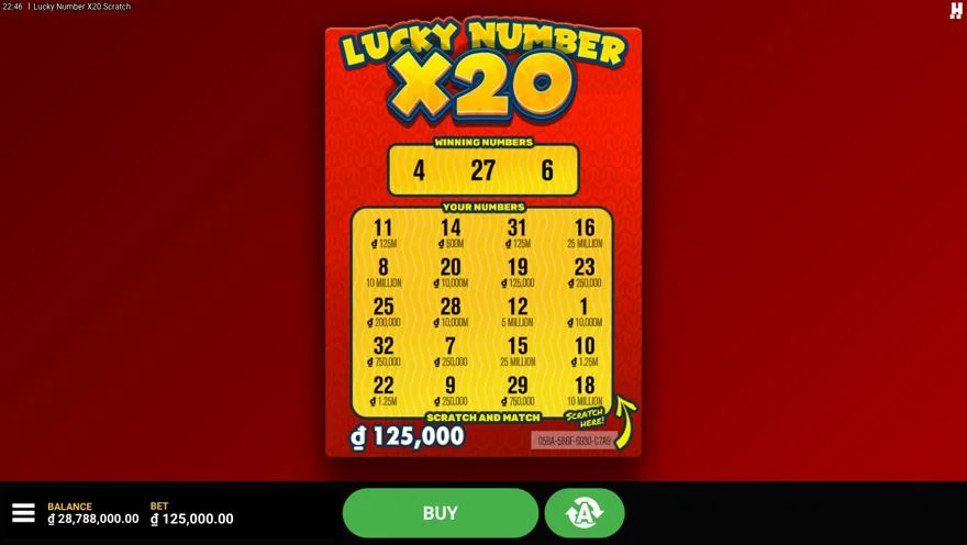 Ảnh bảng biểu tượng & tính năng game Lucky Number (slot JILI) chơi tại LC79