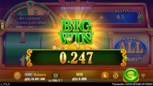 Ảnh giao diện chính game Money Coming Expand Bets (slot JILI) chơi tại LC79