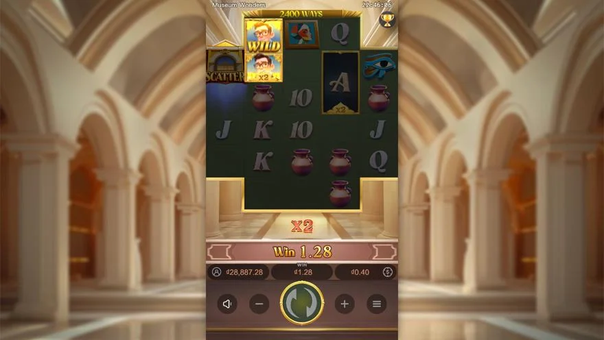 Ảnh bảng biểu tượng & tính năng game Museum Wonders (slot PG) chơi tại LC79