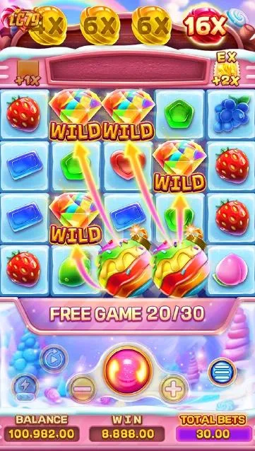 Ảnh màn hình gameplay game SUGAR BANG BANG 2 (slot FC) chơi tại LC79