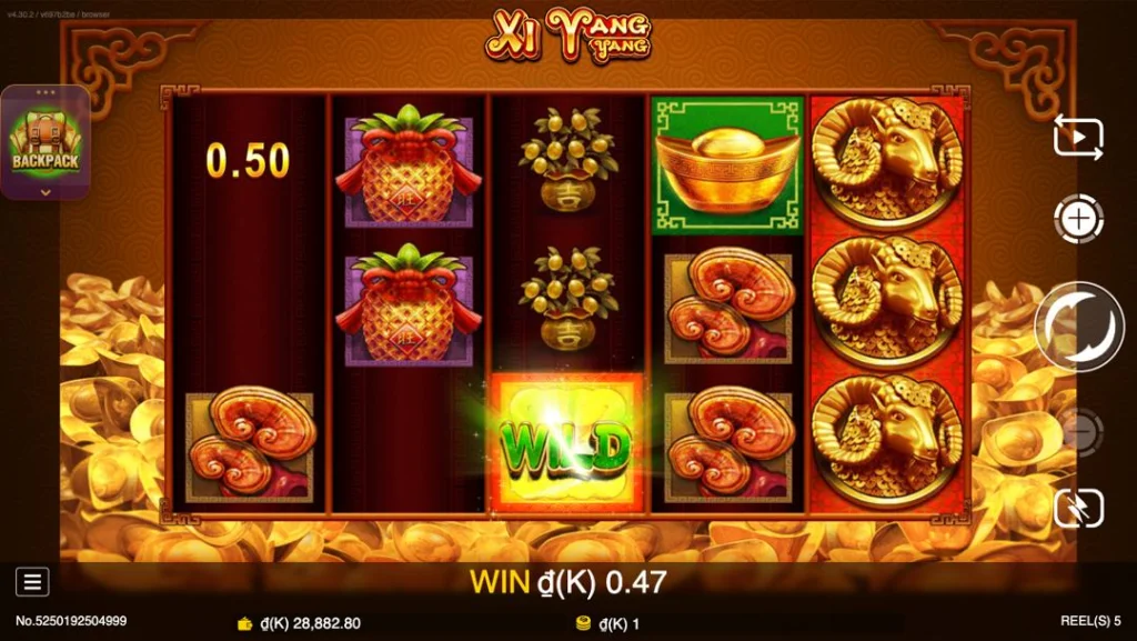 Ảnh giao diện chính game Xi Yang Yang (slot JDB) chơi tại LC79