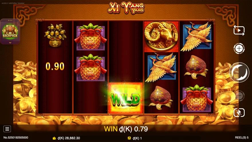 Ảnh màn hình gameplay game Xi Yang Yang (slot JDB) chơi tại LC79