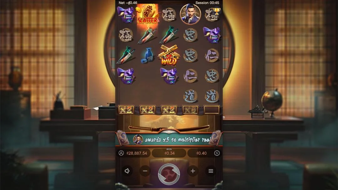 Ảnh giao diện chính game Yakuza Honor (slot PG) chơi tại LC79