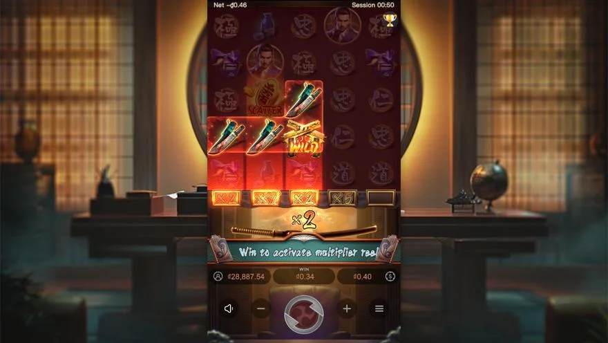 Ảnh màn hình gameplay game Yakuza Honor (slot PG) chơi tại LC79